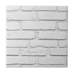 Classic White Brick Pattern Ceramic Tile