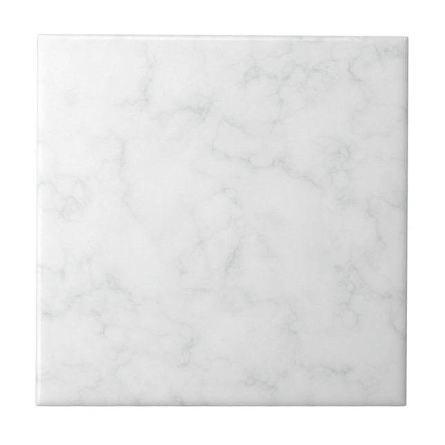 Classic White Carrara Marble  Ceramic Tile (Front)