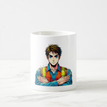 Classic white cup with manga safety compartment