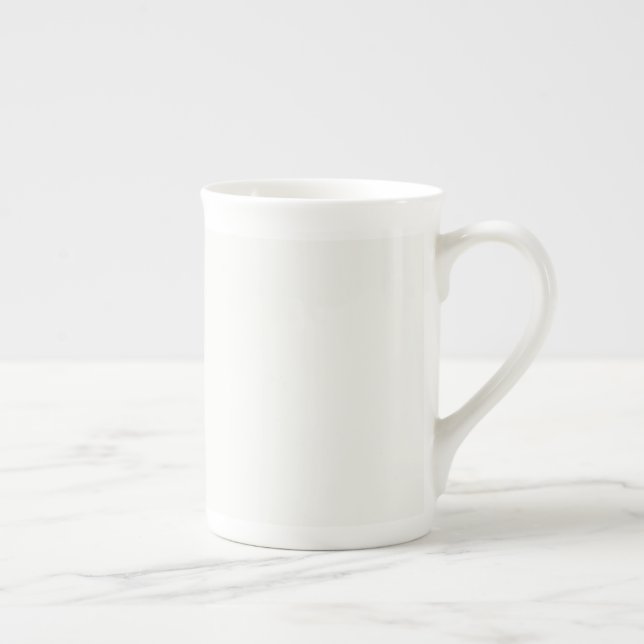 Classic White CUSTOM Bone China Mug (Right)