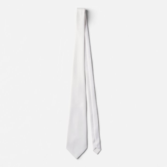 Classic White CUSTOM Tie (Front)
