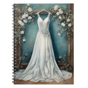 Classic White Dress Wedding Notebook