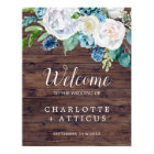 Classic White Flowers | Rustic Welcome Wedding