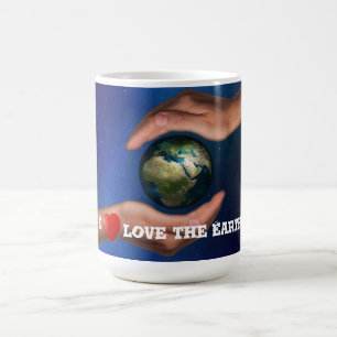 Classic White Mug with I Love the Earth