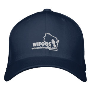 Classic White Outline Logo Fitted Hat