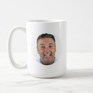 Classic White Photo Mug - Round Frame Custom Mug