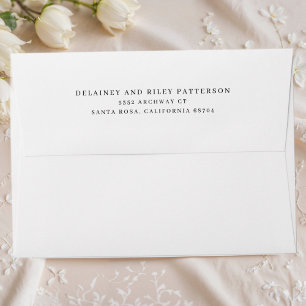Classic White Return Address Envelope