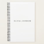 Classic White | Spiral Weekly/Monthly 2024 Planner<br><div class="desc">Add your custom name to this classic white spiral weekly\monthly planner. Ideal for a variety of projects to keep you organised.</div>