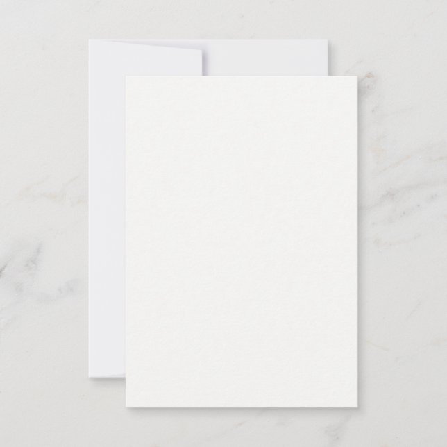 Classic White Wedding Invitation (Front)