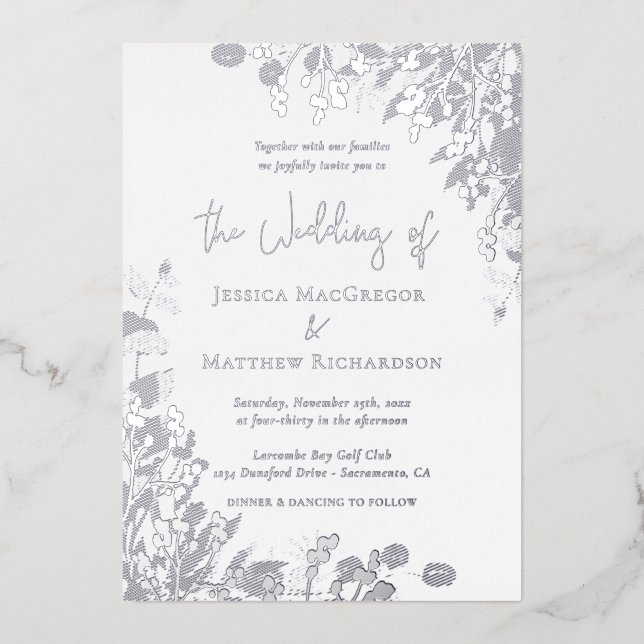 Classic White Wedding Silver (Front)