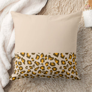 Classic Wild Leopard Print Pattern Cushion
