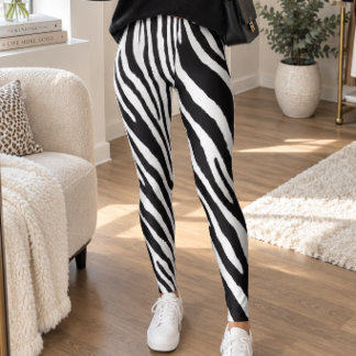 Classic Wild Zebra Stripes Leggings