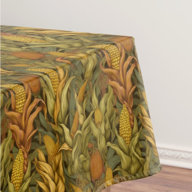 Classic William Morris Autumn Corn  Tablecloth (Beautiful William Morris corn pattern for fall!)