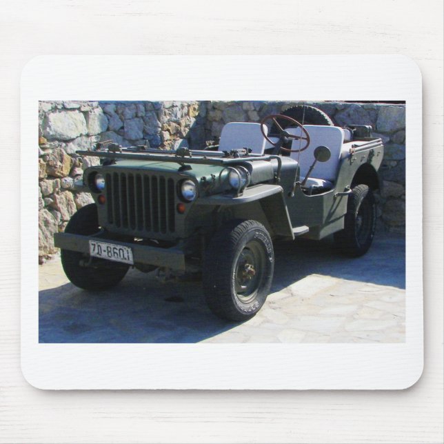Classic Willy's Jeep. Mouse Pad (Front)