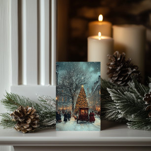 Classic Winter in London Christmas Classic Card
