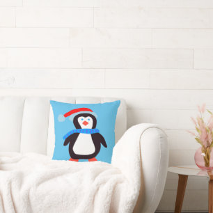 Classic Winter Penguin  Cushion