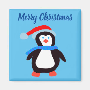 Classic Winter Penguin  Magnet