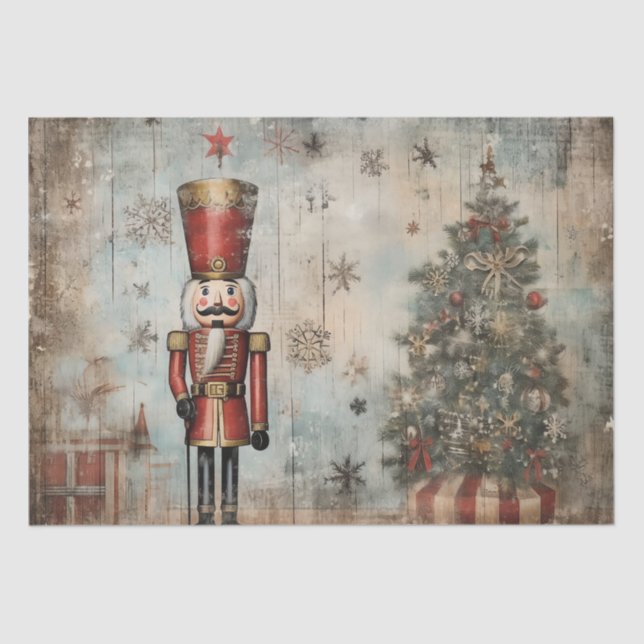 Classic with a Twist: Edgy Nutcracker Tissue Paper (Front)
