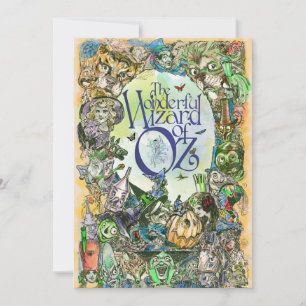 Classic Wizard of Oz Character Note Card
