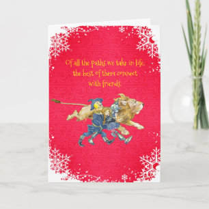 Classic Wizard of Oz Christmas Friends Note Card