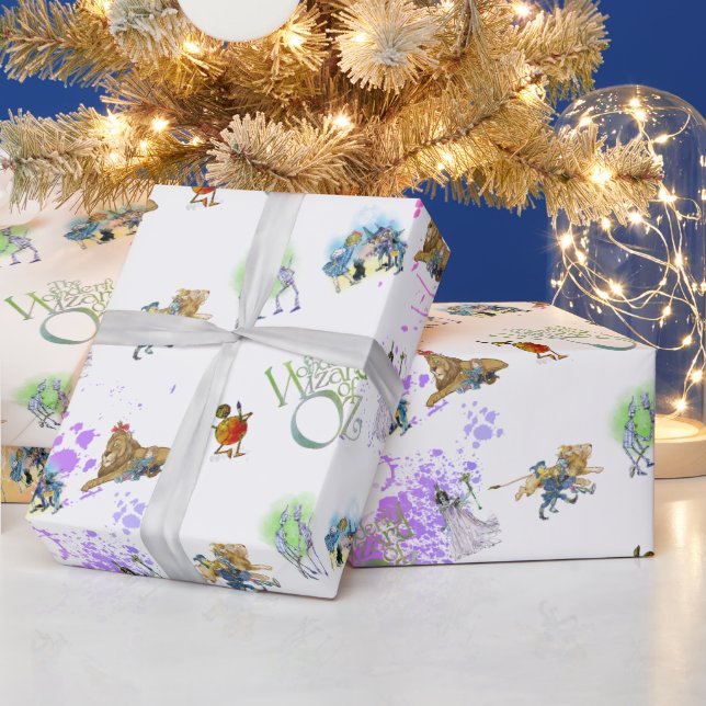 Classic Wizard of Oz Christmas Splat Wrap Paper (Holidays)