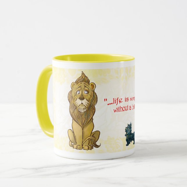 Classic Wizard of Oz Courage mug (Front Left)