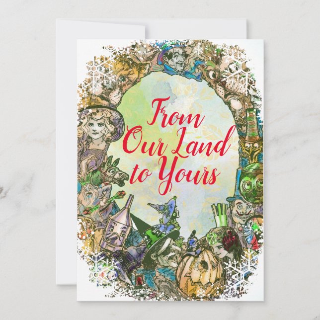 Classic Wizard of Oz Family Christmas  Card (Front)