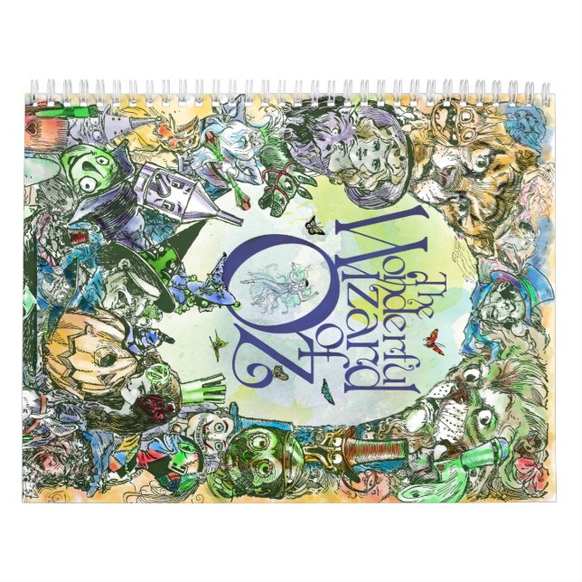 CLASSIC WIZARD of OZ HORIZONTAL - Any 12 Months! C Calendar (Cover)