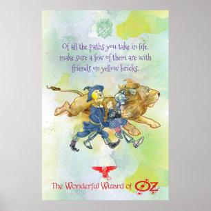CLASSIC WIZARD OF OZ POSTER - Yellow Bricks