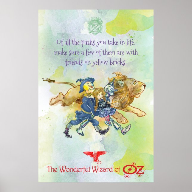 CLASSIC WIZARD OF OZ POSTER - Yellow Bricks (Front)