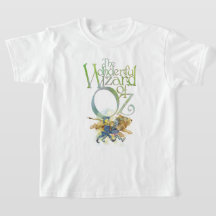 Classic Wizard of Oz tshirt with Dorothy's friends