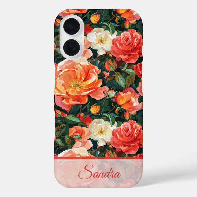 Classic Womens Accessories Rose Flower Name Case-Mate iPhone Case (Back)