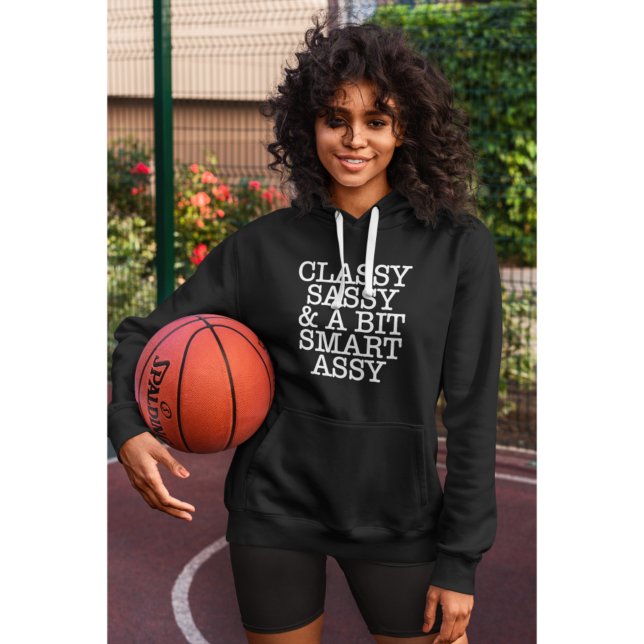 Classic Women&#x27;s Cool Black Hoodie (Classic Women&#x27;s Cool Black Hoodie)