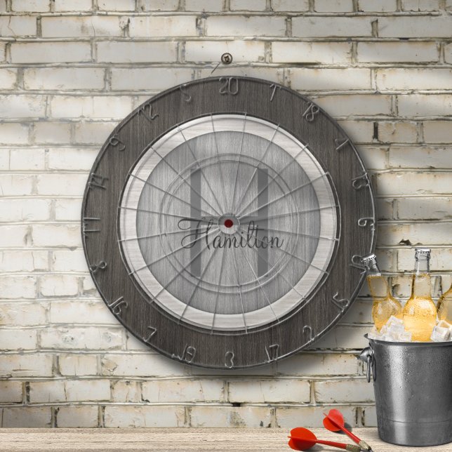 Classic Wood Hue Aged Teak Dart Board (Creator Uploaded)