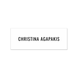 Classic Wood Rubber Stamp with Your Name