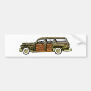 Classic Woody Station wagon Bumper Sticker