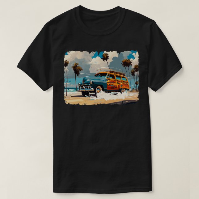 classic Woody Wagon T-Shirt (Design Front)
