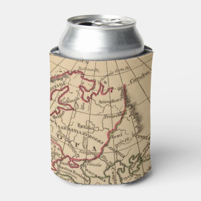 Classic World Map Can Cooler (Can Front)