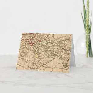 Classic World Map Holiday Card