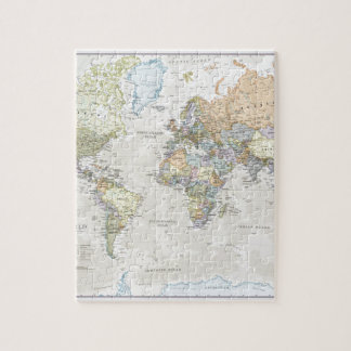 Classic World Map Jigsaw Puzzle