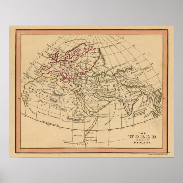 Classic World Map Poster (Front)