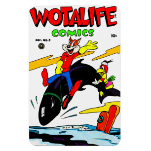 Classic Wotalife Comics Magnet