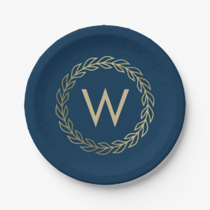 Classic Wreath EDITABLE COLOR Graduation Plates
