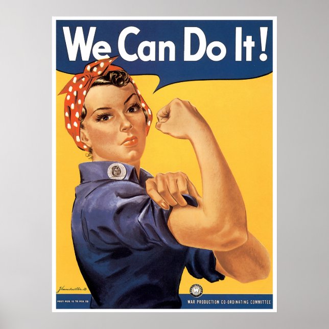 Classic WWII We Can Do It Poster (Front)
