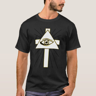 Classic Yellow All Seeing Illuminati Eye Tee