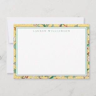 Classic Yellow and Green Chinoiserie Note Card