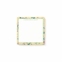 Classic Yellow and Green Chinoiserie Post-It Notes