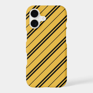 Classic Yellow Black School Stripes Pattern