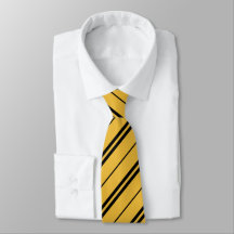 Classic Yellow Black School Stripes Pattern