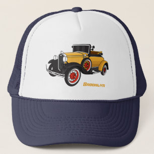 Classic yellow car 1931 trucker hat